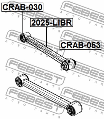 Tuleja wahacza FEBEST CRAB-053