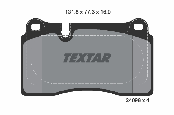 Klocki hamulcowe TEXTAR 2409803