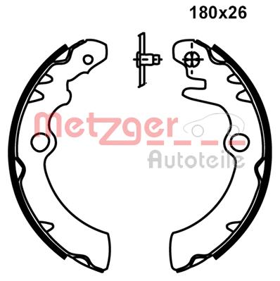 Szczęki hamulcowe METZGER MG 235
