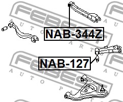 Tuleja wahacza FEBEST NAB-344Z