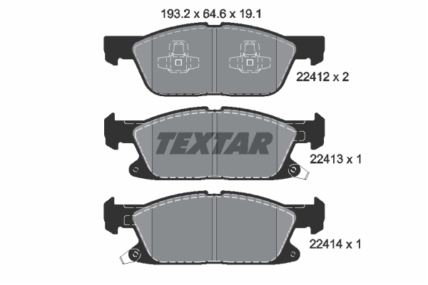 Klocki hamulcowe TEXTAR 2241201