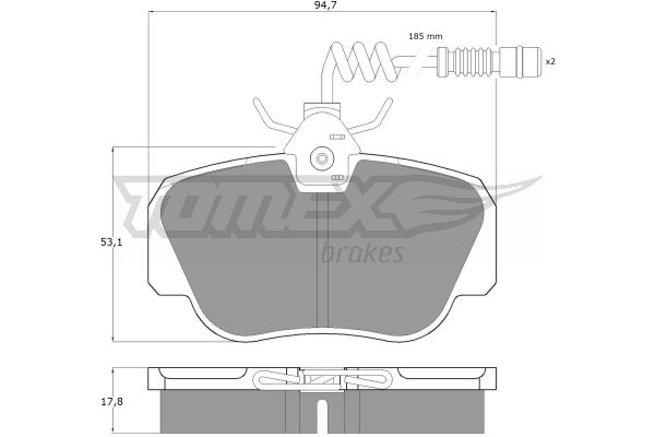 Klocki hamulcowe TOMEX BRAKES TX 10-381