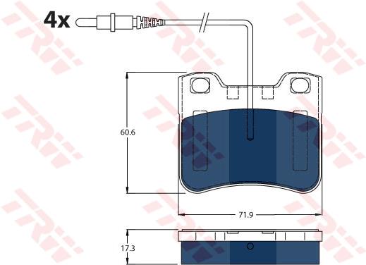 Klocki hamulcowe TRW GDB1031BTE