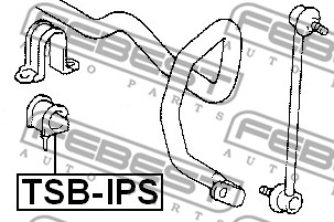 Guma stabilizatora FEBEST TSB-IPS
