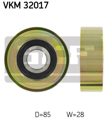 Rolka prowadząca paska osprzętu SKF VKM 32017