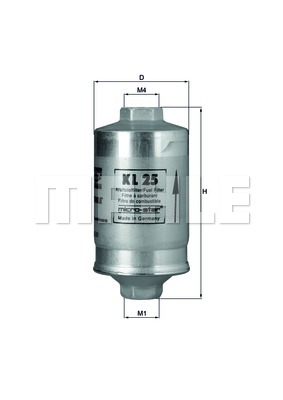 Filtr paliwa KNECHT KL 25