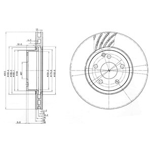 Tarcza hamulcowa DELPHI BG3756