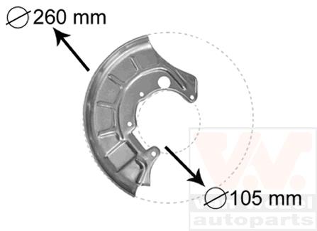 Tarcza kotwiczna VAN WEZEL 5812372