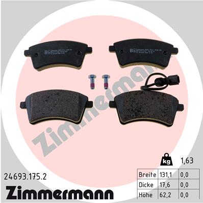 Klocki hamulcowe ZIMMERMANN 24693.175.2