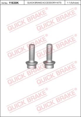 Śruba zacisku hamulcowego QUICK BRAKE 11630K