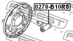 Cylinderek FEBEST 0278-B10RS