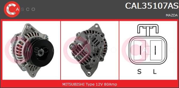 Alternator CASCO CAL35107AS