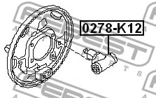Cylinderek FEBEST 0278-K12