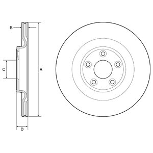 Tarcza hamulcowa DELPHI BG4833C