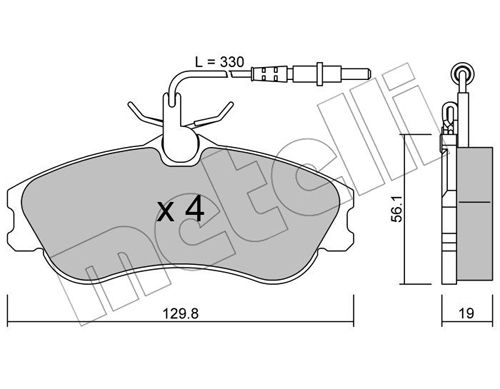 Klocki hamulcowe METELLI 22-0217-0