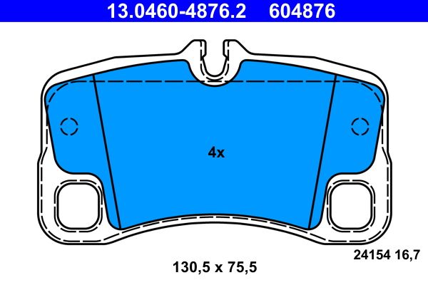 Klocki hamulcowe ATE 13.0460-4876.2