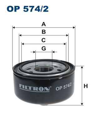 Filtr oleju FILTRON OP574/2