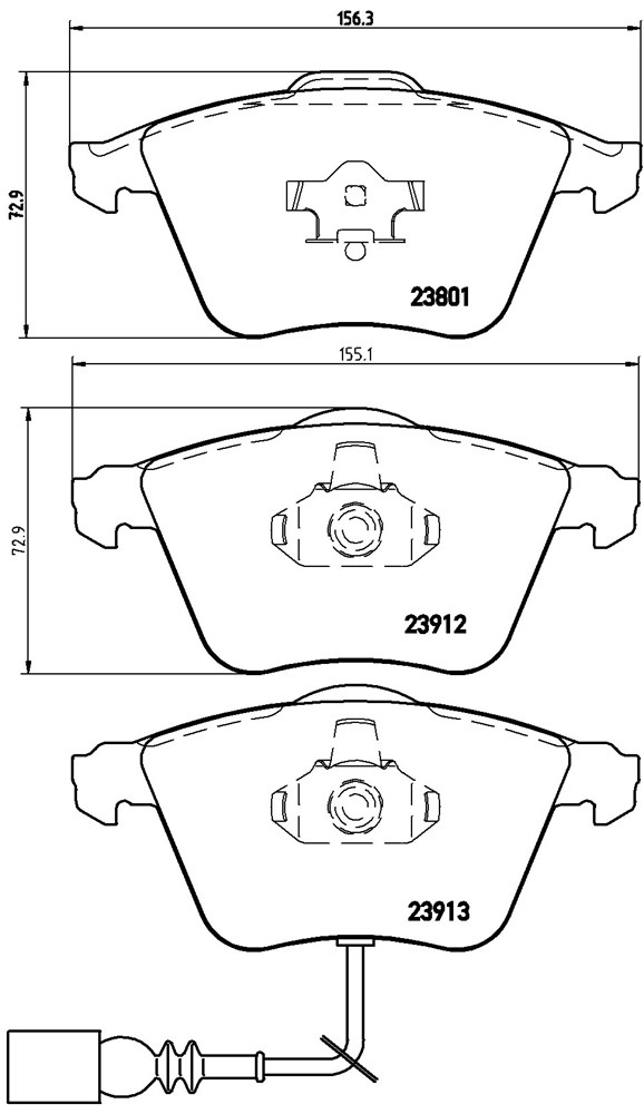 Klocki hamulcowe BREMBO P 85 079