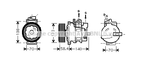 Kompresor klimatyzacji AVA QUALITY COOLING VNAK265