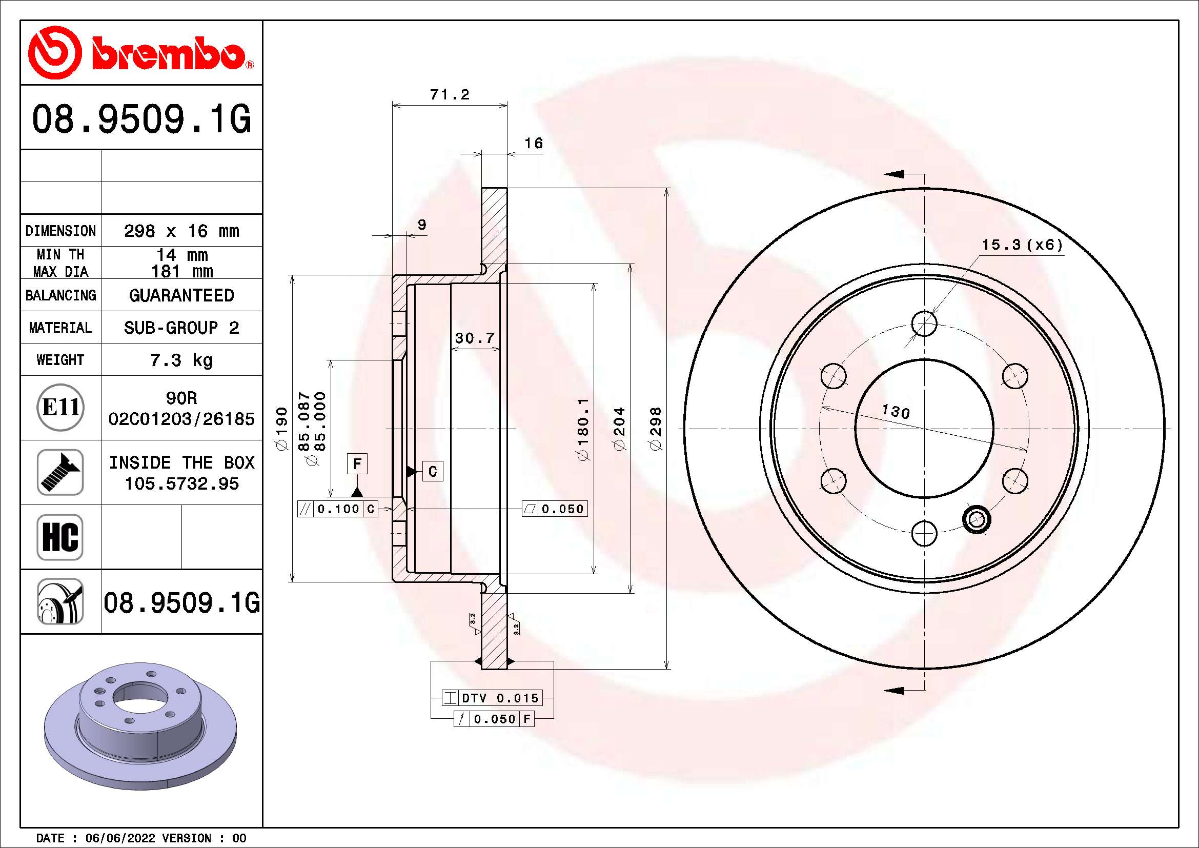 Zestaw do hamulców, hamulce tarczowe BREMBO KT 10 028