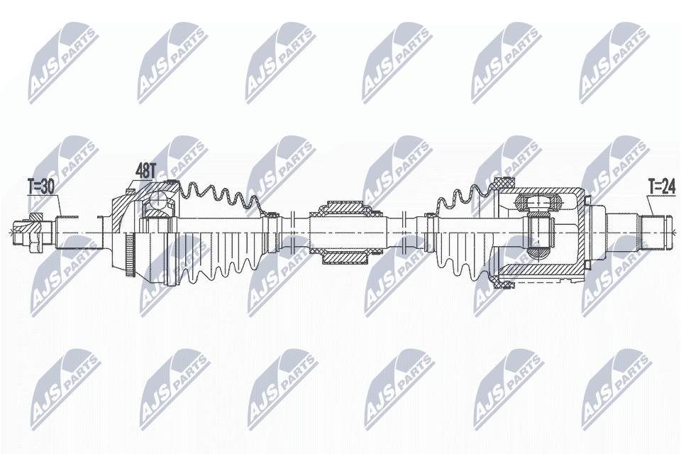 Wał napędowy NTY NPW-TY-180