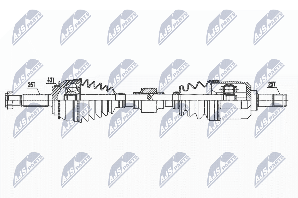 Wał napędowy NTY NPW-MS-071