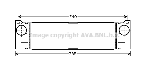 Chłodnica powietrza intercooler AVA QUALITY COOLING MSA4370
