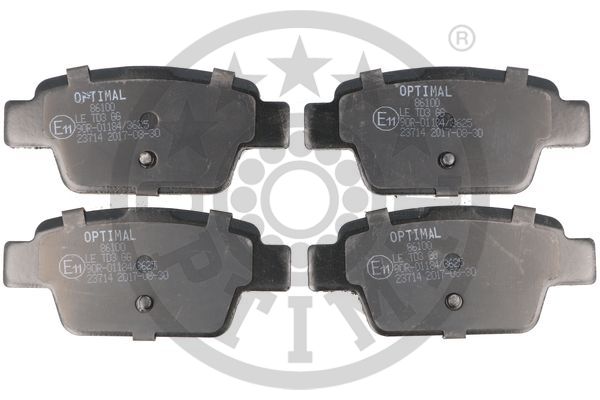 Klocki hamulcowe OPTIMAL BP-86100