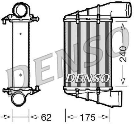 Chłodnica powietrza intercooler DENSO DIT02001