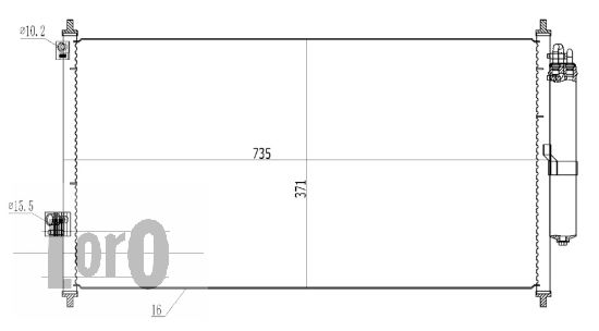 Skraplacz klimatyzacji ABAKUS 035-016-0028