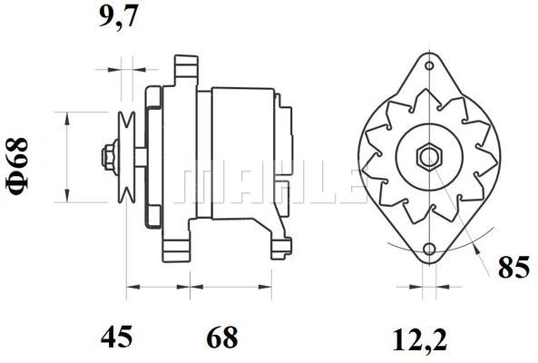 Alternator MAHLE MG 258