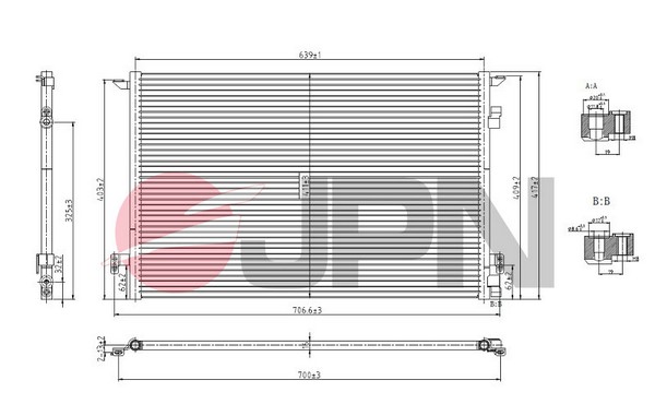 Skraplacz klimatyzacji JPN 60C9116-JPN