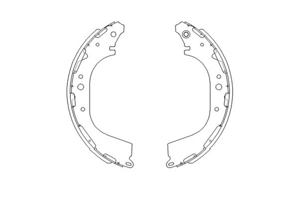 Zestaw szczęk hamulcowych KAVO PARTS KBS-7411