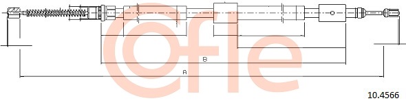 Linka hamulca ręcznego COFLE 92.10.4566