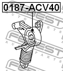 Rolka napinacza paska osprzętu FEBEST 0187-ACV40