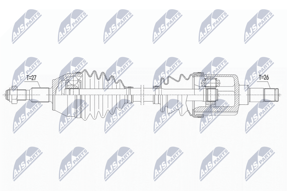 Wał napędowy NTY NPW-FR-151