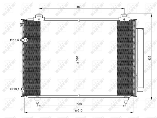 Skraplacz klimatyzacji NRF 35860