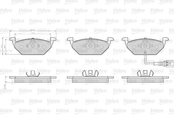 Klocki hamulcowe VALEO 872974