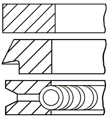 Pierścienie tłokowe GOETZE ENGINE 08-786500-00