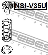 Sprężyna talerzowa FEBEST NSI-V35U