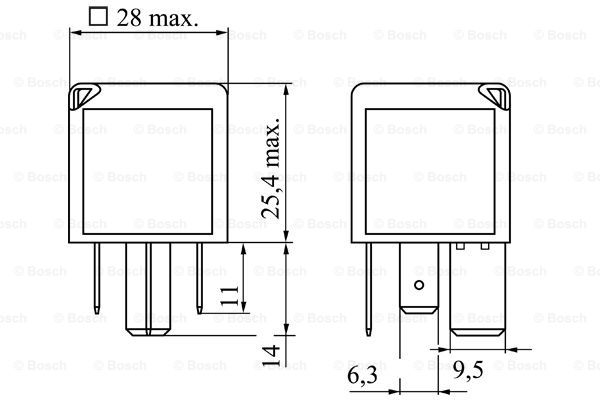 Sterownik świec żarowych BOSCH 0 986 332 001