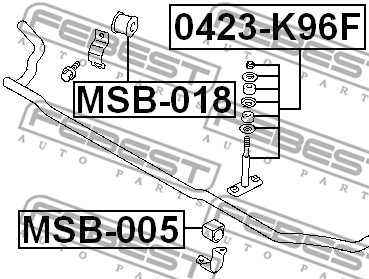 Łącznik stabilizatora FEBEST 0423-K96F