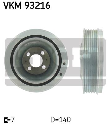 Koło pasowe wału korbowego SKF VKM 93216