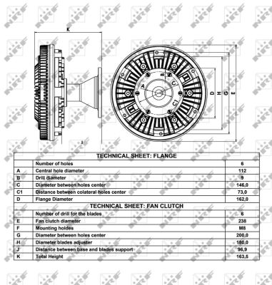 Sprzęgło wentylatora NRF 49028