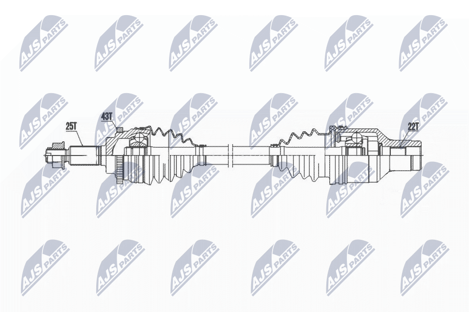 Wał napędowy NTY NPW-SU-052