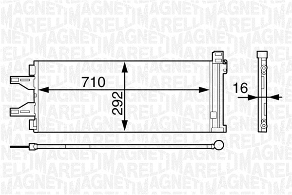 Skraplacz klimatyzacji MAGNETI MARELLI 350203623000