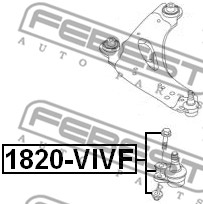 Sworzeń wahacza FEBEST 1820-VIVF