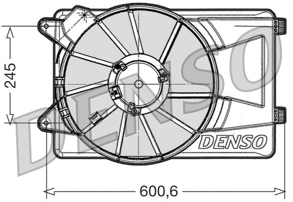 Wentylator DENSO DER09305