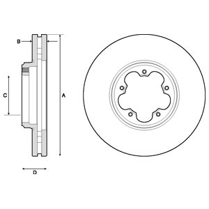 Tarcza hamulcowa DELPHI BG9150