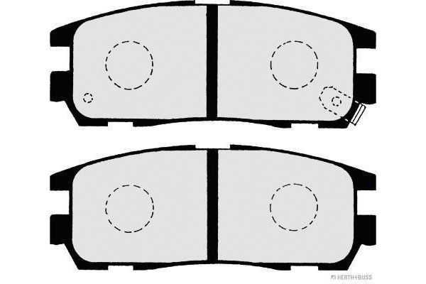 Klocki hamulcowe HERTH+BUSS JAKOPARTS J3619001